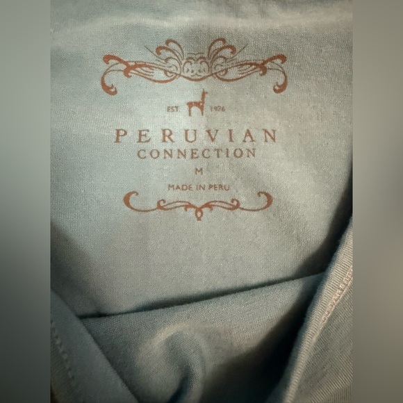 Peruvian Connection Long Tank in Blue Size Medium - Picture 8 of 8